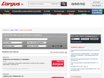 emploi.largus.fr website preview