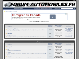 forum-automobiles.fr website preview
