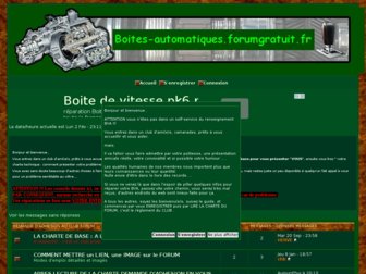 boites-automatiques.forumgratuit.org website preview