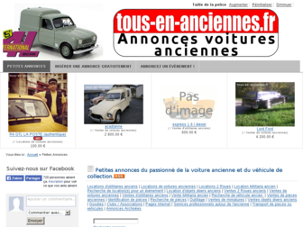 tous-en-anciennes.fr website preview