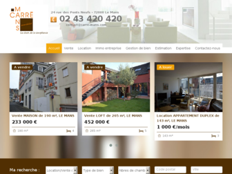 carre-mans.fr website preview