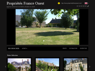 proprietesfranceouest.com website preview