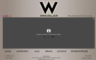 wimmobilier.com website preview