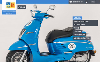 cycles-motorises-84.fr website preview