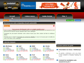 mandataireauto.net website preview