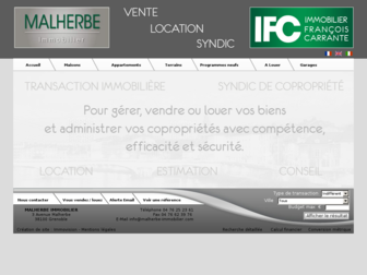 malherbe-immobilier.com website preview