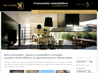 klein-immobilier.com website preview