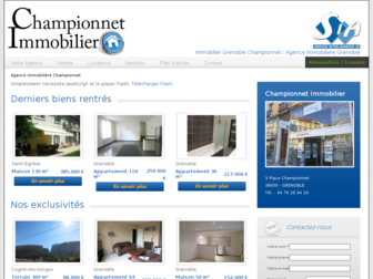 championnet-immobilier.com website preview