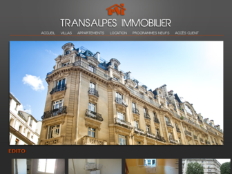 transalpesimmobilier.fr website preview