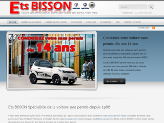 voitures-sans-permis-bisson.com website preview