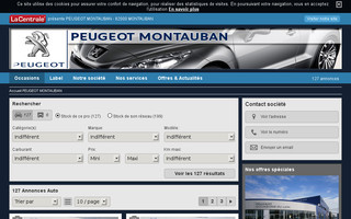 peugeotmontauban.com website preview