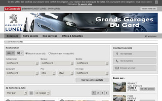 peugeot-lunel.com website preview