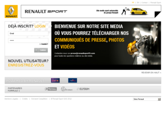 media.renaultsport.com website preview