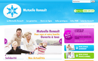 mutuellerenault.fr website preview