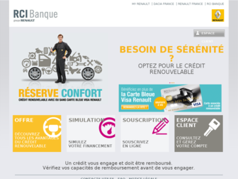 cartebleuevisa.renault.com website preview