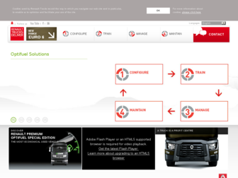 optifuel.renault-trucks.com website preview