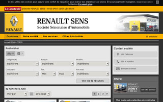 renault-sens.com website preview