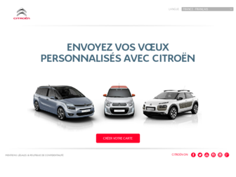 voeux.citroen.com website preview