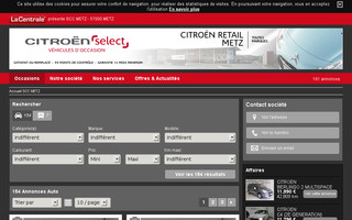 occasions-citroen.com website preview