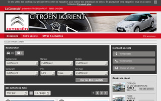 citroenlorient.com website preview