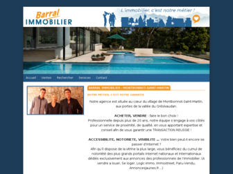 barralimmobilier.com website preview