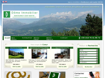 domeimmobilier.fr website preview