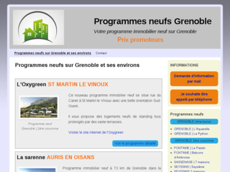 programmes-neufs-grenoble.fr website preview