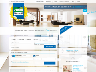 seyssins.cimm-immobilier.fr website preview