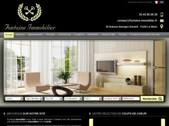 fontaineimmobilier.fr website preview