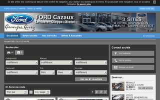 fordcazauxoccasions.com website preview
