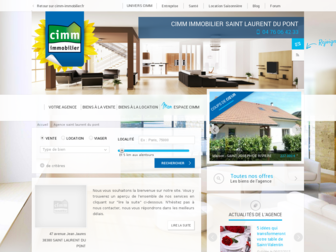 saint-laurent-du-pont.cimm-immobilier.fr website preview