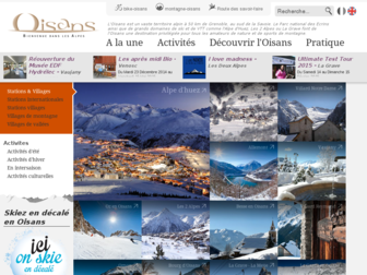 oisans.com website preview