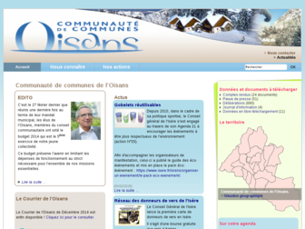 ccoisans.fr website preview