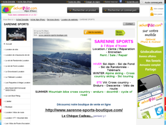 sarenne-sports.com website preview