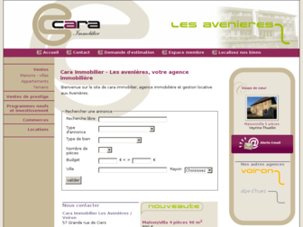 avenieres-immobilier.fr website preview