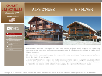 lesairelles-alpedhuez.com website preview