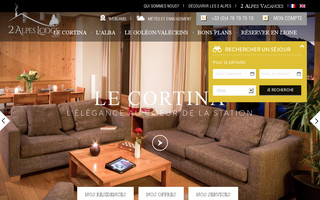 2alpes-lodge.com website preview