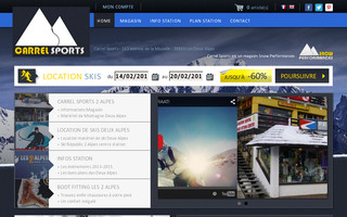 carrel2alpes.snowperformances.com website preview