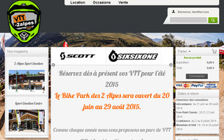 vtt-2alpes.com website preview