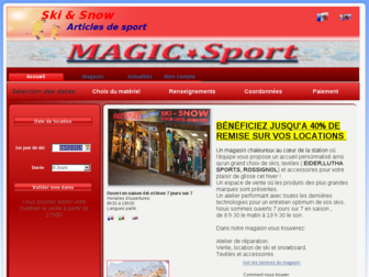 magicsport.fr website preview