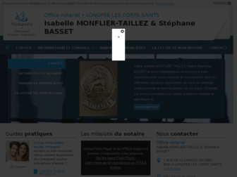 monflier-basset.notaires.fr website preview