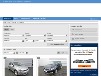 alliancepujol47occasions.com website preview