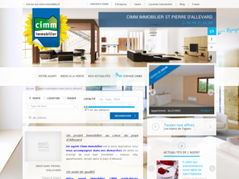 saint-pierre-allevard.cimm-immobilier.fr website preview