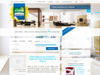 voiron.cimm-immobilier.fr website preview