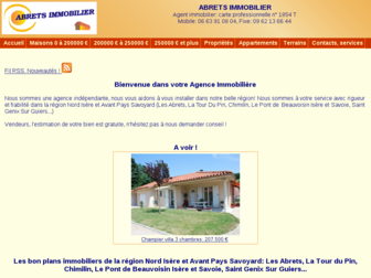 abrets-immobilier.com website preview