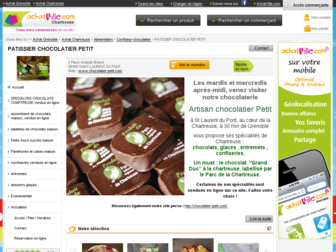 artisan-chocolatier-petit.com website preview