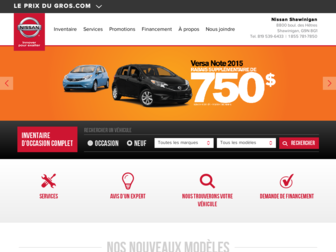 nissanshawinigan.com website preview