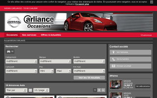 nissanoccasionniort.com website preview