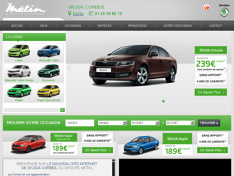 skoda-corbeil.fr website preview