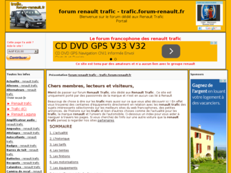 trafic.forum-renault.fr website preview